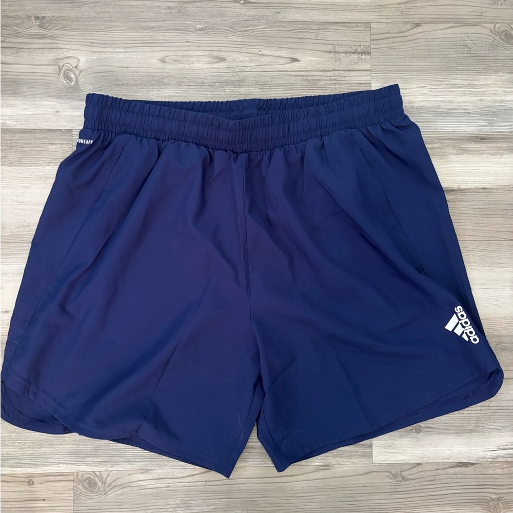 Adidas Men's Navy Blue Shorts
